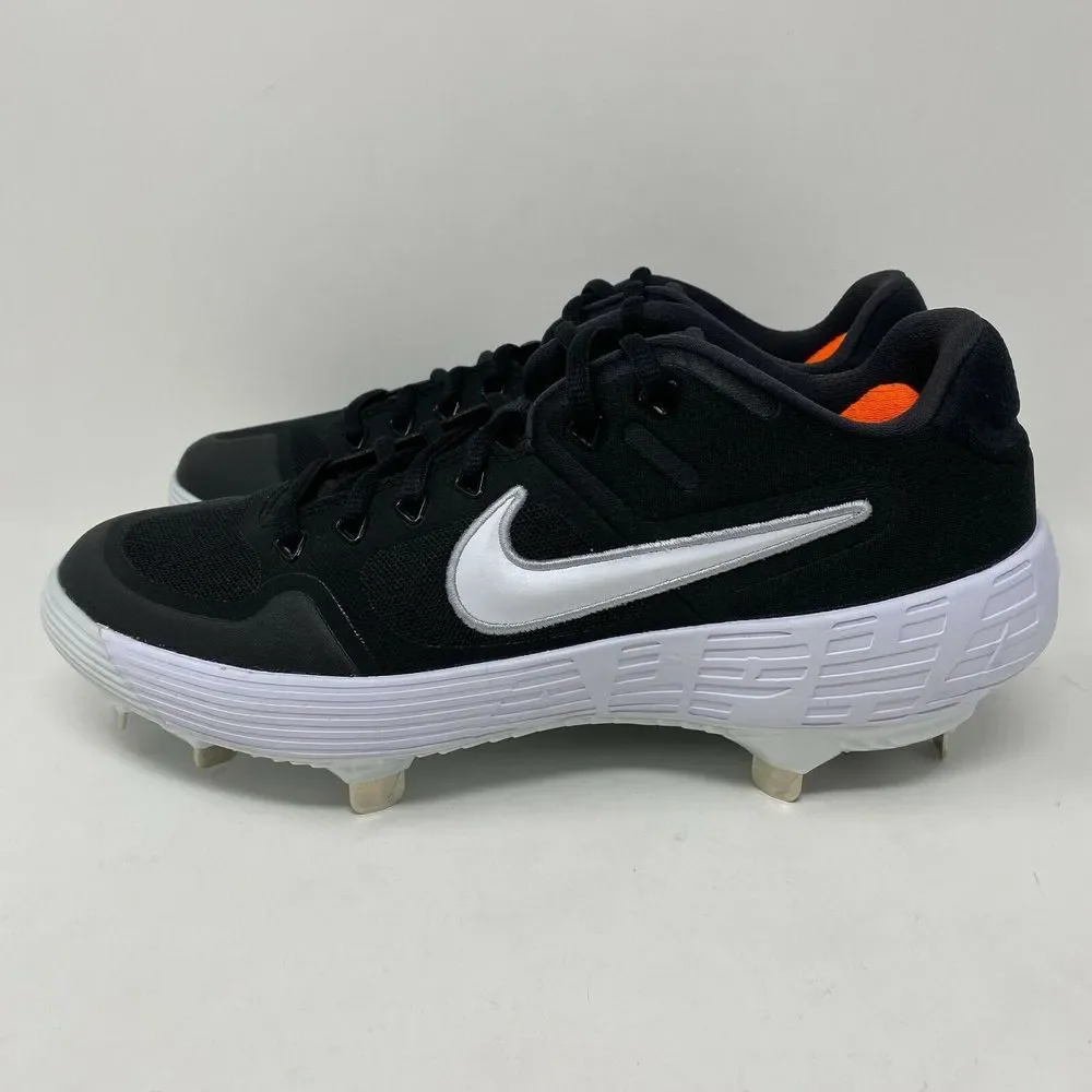 Nike‎ Alpha Huarache Elite 2 Low Baseball Cleats Men's size 7 Black White